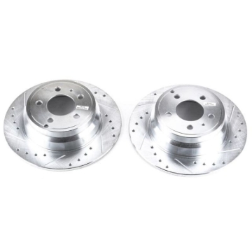 Picture of Power Stop 94-97 Volvo 850 Rear Evolution Drilled & Slotted Rotors - Pair