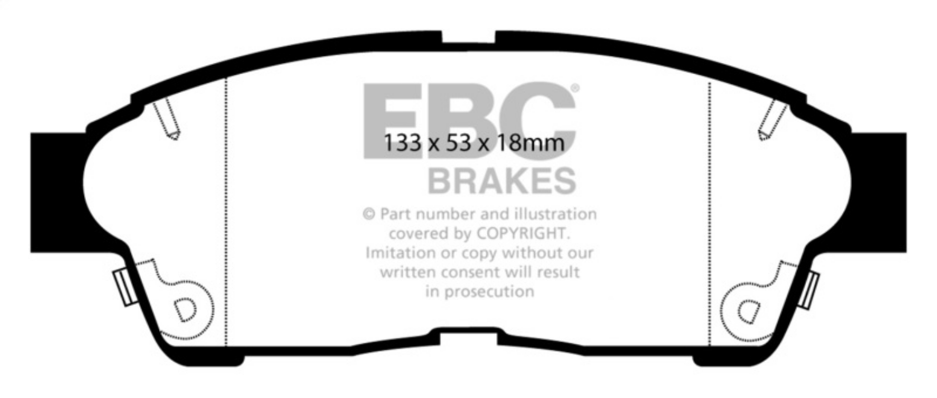 Picture of EBC 94-99 Toyota Celica 1-8 Yellowstuff Front Brake Pads