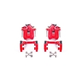 Picture of Power Stop 00-06 Audi TT Quattro w-Non Vented Rotors Only Rear Red Calipers w-Brackets - Pair
