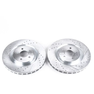 Picture of Power Stop 07-14 Ford Mustang Front Evolution Drilled & Slotted Rotors - Pair