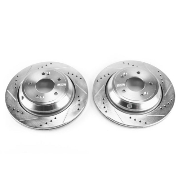 Picture of Power Stop 11-16 Hyundai Equus Rear Evolution Drilled & Slotted Rotors - Pair