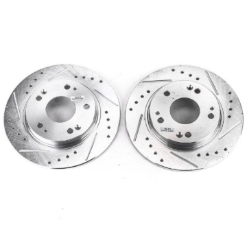 Picture of Power Stop 11-15 Honda CR-Z Rear Evolution Drilled & Slotted Rotors - Pair