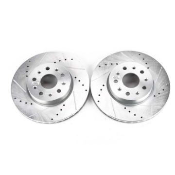 Picture of Power Stop 16-19 Cadillac CT6 Front Evolution Drilled & Slotted Rotors - Pair