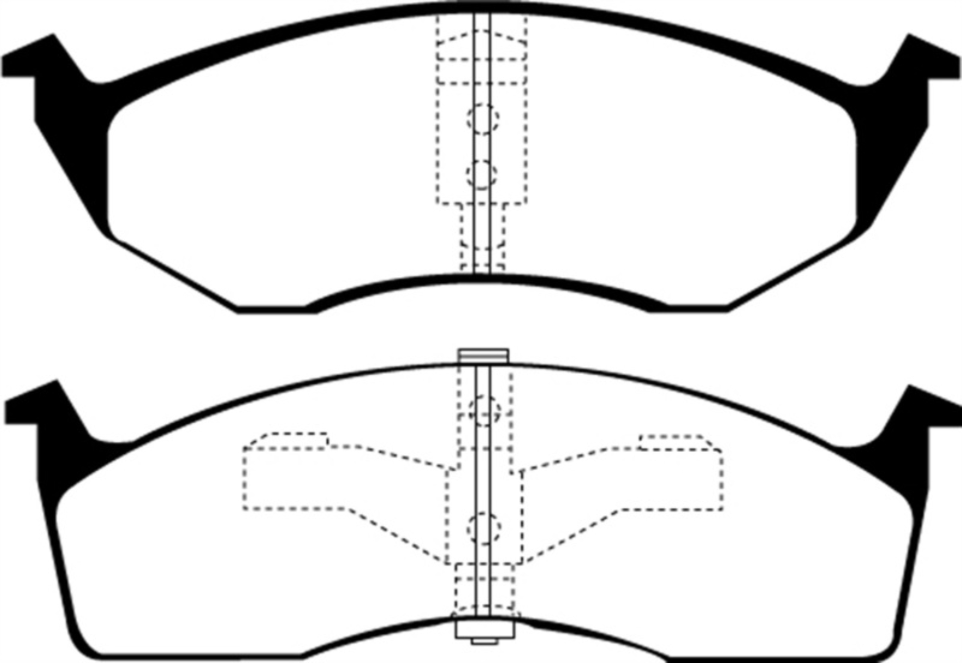 Picture of EBC 95-97 Chrysler Concorde 3-3 Greenstuff Front Brake Pads