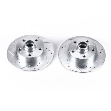 Picture of Power Stop 92-95 Volkswagen Corrado Rear Evolution Drilled & Slotted Rotors - Pair