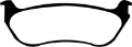 Picture of EBC 95-97 Ford Crown Victoria 4-6 Phenolic PisTons Greenstuff Rear Brake Pads