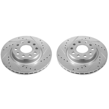 Picture of Power Stop 2014 Volkswagen Golf Front Evolution Drilled & Slotted Rotors - Pair