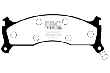 Picture of EBC 95-97 Kia Sportage 2-0 Ultimax2 Front Brake Pads