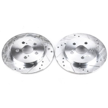 Picture of Power Stop 11-13 Lexus CT200h Rear Evolution Drilled & Slotted Rotors - Pair