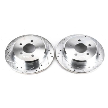 Picture of Power Stop 1993 Ford Mustang Front Evolution Drilled & Slotted Rotors - Pair