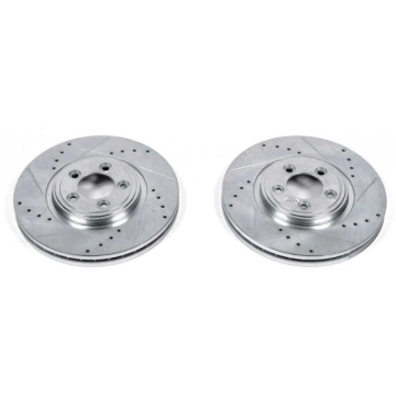 Picture of Power Stop 06-08 Jaguar S-Type Front Evolution Drilled & Slotted Rotors - Pair