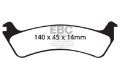 Picture of EBC 95-98 Ford Windstar 3-0 Greenstuff Rear Brake Pads