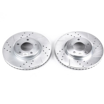 Picture of Power Stop 07-08 Ford Edge Front Evolution Drilled & Slotted Rotors - Pair