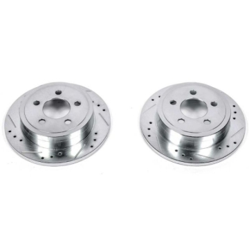 Picture of Power Stop 03-07 Jeep Liberty Rear Evolution Drilled & Slotted Rotors - Pair