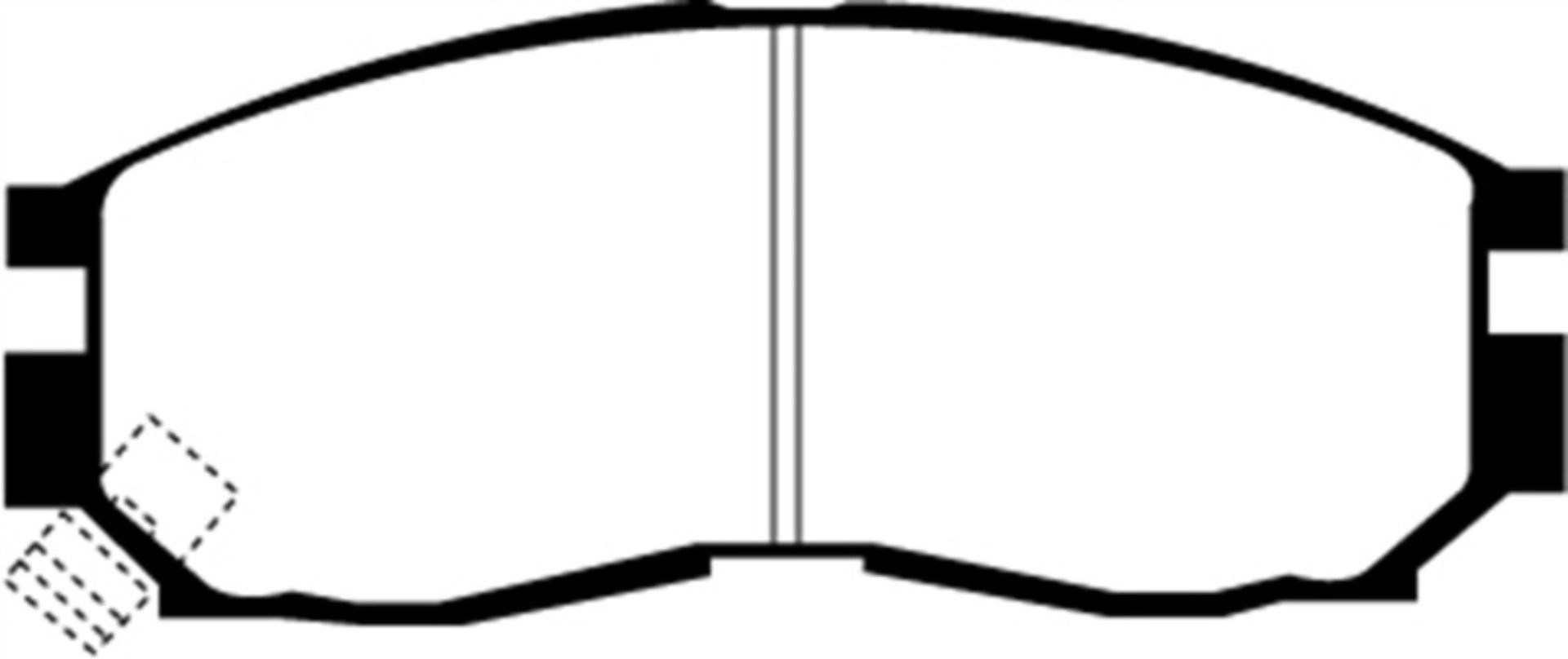Picture of EBC 95-99 Chrysler Sebring Coupe 2-0 Ultimax2 Front Brake Pads