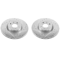 Picture of Power Stop 12-18 Fiat 500 Front Evolution Drilled & Slotted Rotors - Pair