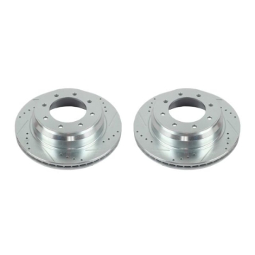 Picture of Power Stop 12-19 Nissan NV1500 Rear Evolution Drilled & Slotted Rotors - Pair