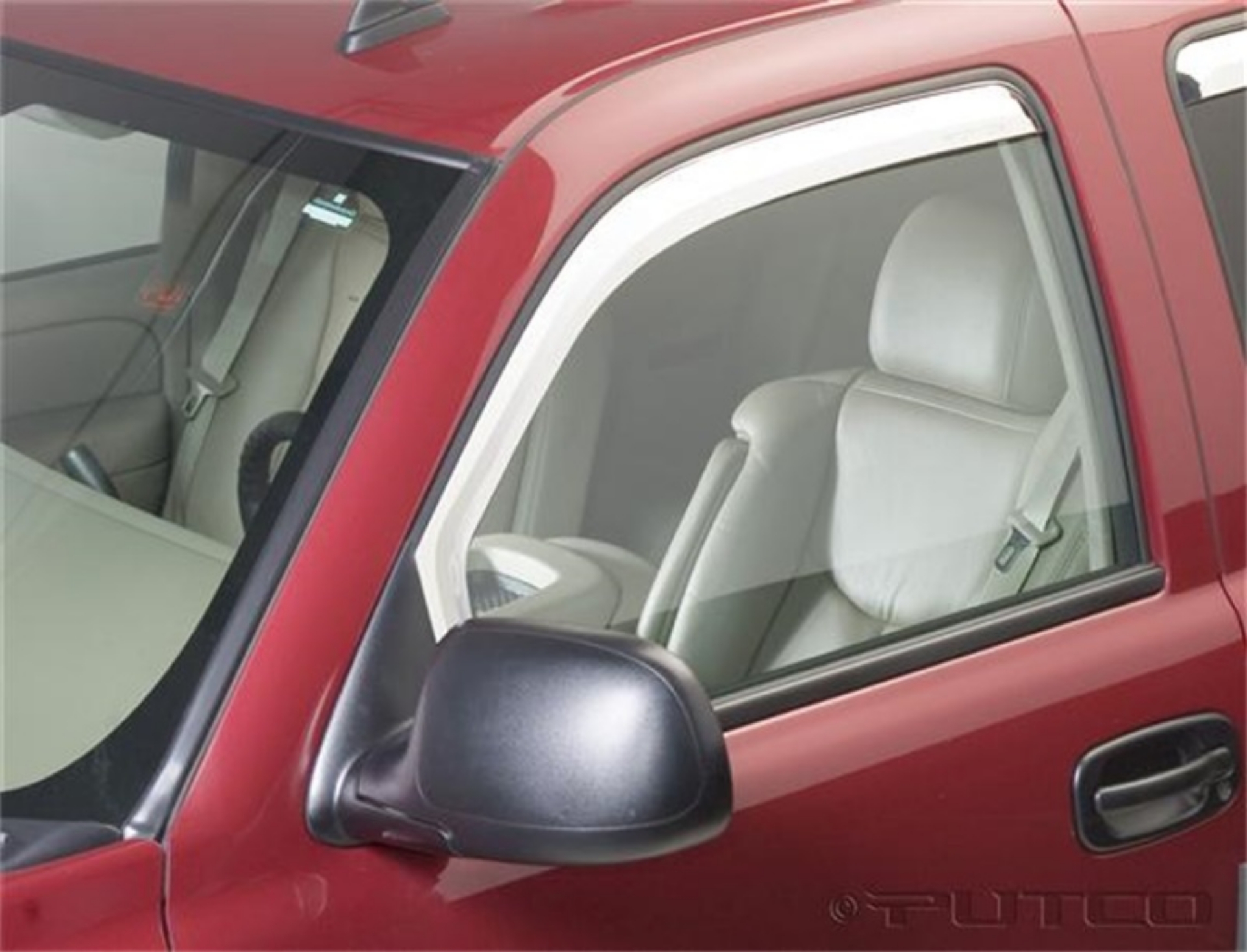 Picture of Putco 02-06 GMC Sierra EXT cab-Crew Cab Front Only - Excl Reg Cab Element Chrome Window Visors