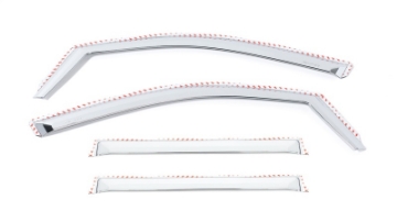 Picture of Putco 19-20 Chevy Silverado - GMC Sierra 1500 - Crew Cab Set of 4 Element Chrome Window Visors
