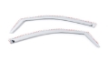 Picture of Putco 2020 Chevy Silv-Sierra HD 2500-3500 Crew-Dbl Cab Front Only Element Chrome Window Visors