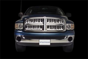 Picture of Putco 03-06 GMC Sierra LD-HD w- Logo CutOut Flaming Inferno Stainless Steel Grille