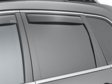 Picture of WeatherTech 14+ Jeep Cherokee Rear Side Window Deflectors - Dark Smoke