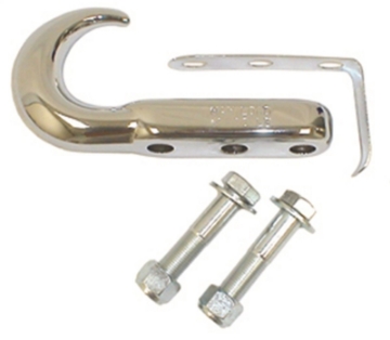 Picture of Rugged Ridge Front Tow Hook Chrome 42-06 Jeep CJ / Jeep Wrangler