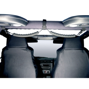 Picture of Rugged Ridge Rear Dual Grab Strap Black 87-06 Jeep Wrangler