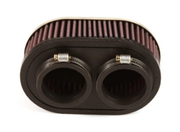 Picture of K&N Universal Chrome Filter 2in Flange ID/2in Height/0.625in Flange Length/4in Width