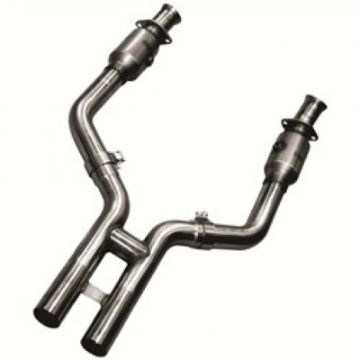 Picture of Kooks 05-10 Ford Mustang GT Shelby GT Bullitt 1-3-4 x 3 3V Header & Catted H-Pipe Kit