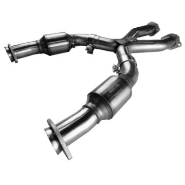 Picture of Kooks 96-04 Ford Mustang SVT Cobra Mach 1 SVT Cobra 1-5-8 x 2-1-2 4V Header & Catted X-Pipe Kit