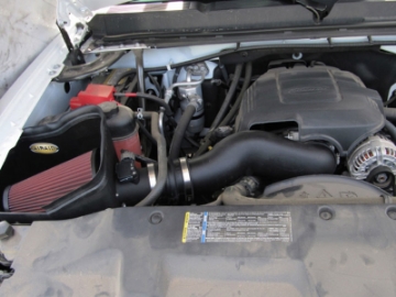 Picture of Airaid 09-10 GM Trucks 6.0L w/ Mech Fans MXP Intake System w/ Tube (Dry / Red Media)