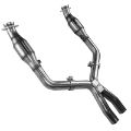 Picture of Kooks 05-10 Ford Mustang GT 4-6L 3V Auto-Manual 3in x 3in Race Exhaust Cat X Pipe Kooks HDR Req