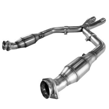 Picture of Kooks 05-10 Ford Mustang GT 4-6L 3V Auto-Manual 3in x 3in Race Exhaust Cat X Pipe Kooks HDR Req