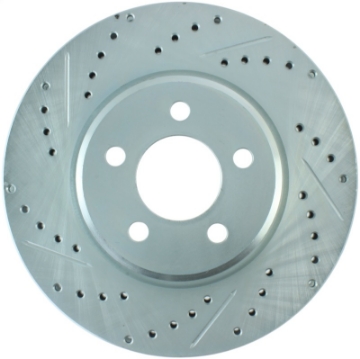 Picture of StopTech Select Sport 06-17 Dodge Charrger/14-17 Chrysler 300 Slotted & Drilled Front Right Rotor