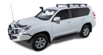 Picture of Rhino-Rack 10-21 Lexus GX 460 4 Door SUV Heavy Duty RCH 3 Bar Roof Rack - Silver