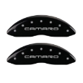 Picture of MGP 4 Caliper Covers Engraved Front Gen 4-Camaro Engraved Rear Gen 4-SS Black finish silver ch