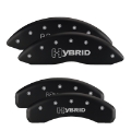 Picture of MGP 4 Caliper Covers Engraved Front Gen 4-Camaro Engraved Rear Gen 4-SS Red finish silver ch