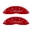 Picture of MGP 4 Caliper Covers Engraved Front & Rear Cursive-Charger Red finish silver ch