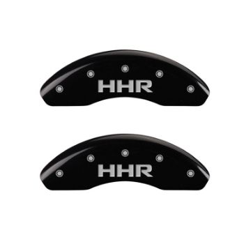 Picture of MGP Front set 2 Caliper Covers Engraved Front HHR Black finish silver ch
