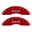 Picture of MGP 4 Caliper Covers Engraved Front & Rear GMC Red finish silver ch
