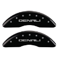 Picture of MGP 4 Caliper Covers Engraved Front & Rear Denali Black finish silver ch