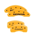 Picture of MGP 4 Caliper Covers Engraved Front & Rear MGP Yellow finish black ch
