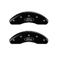 Picture of MGP 4 Caliper Covers Engraved Front & Rear Oval logo-Ford Black finish silver ch