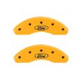 Picture of MGP 4 Caliper Covers Engraved Front & Rear Oval logo-Ford Yellow finish black ch