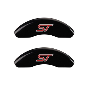 Picture of MGP 4 Caliper Covers Engraved Front & Rear No bolts-ST Black finish silver ch
