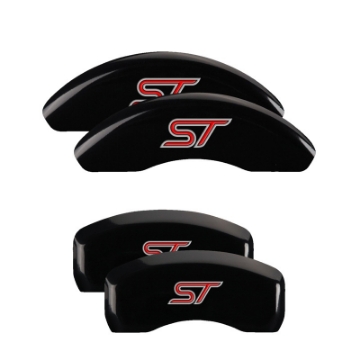 Picture of MGP 4 Caliper Covers Engraved Front & Rear No bolts-ST Black finish silver ch