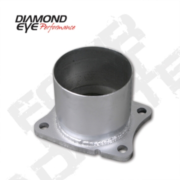 Picture of Diamond Eye ADAPTER 4-BOLT FLANGE 4in INNER DIA CLAMP-ON AL: 01-05 CHEVY-GMC 6-6L 2500-3500 CHV-FBA