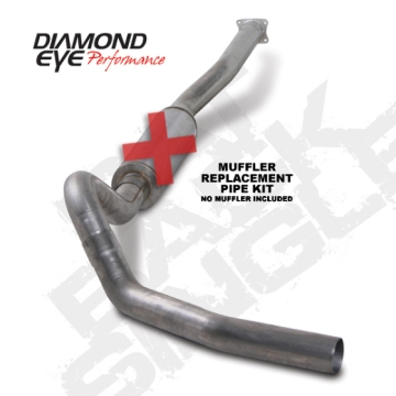Picture of Diamond Eye KIT 4in Catback Single MFLR RPLCMENT PIPE SS 01-05 CHEVY-GMC 6-6L 2500-3500