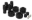 Picture of Prothane Jeep TJ 1-5in Lift Coil Spring Isolator - Black